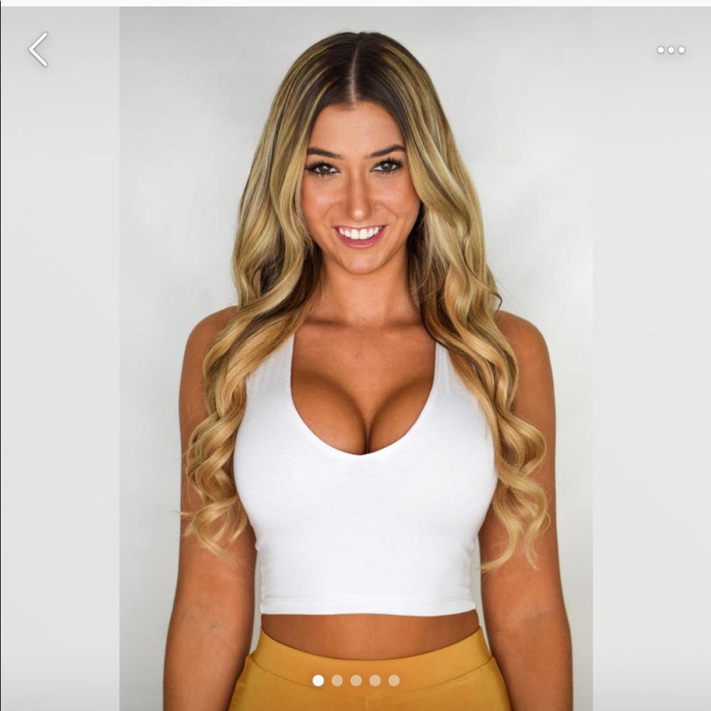 White crop top